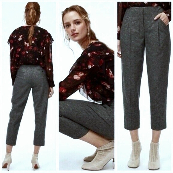 Sz4 ARITZIA BABATON Wool Cashmere Cropped Pant - Picture 2 of 6